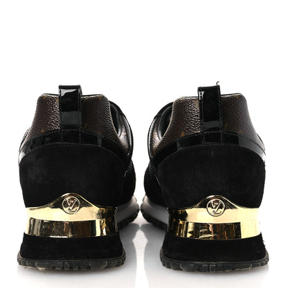 Louis Vuitton Suede Monogram Run Away Sneakers 36.5 Black 6 of 14
