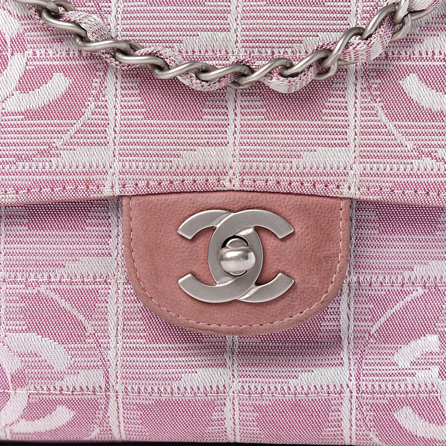 Chanel Nylon Medium Travel Flap Pink 13 of 25