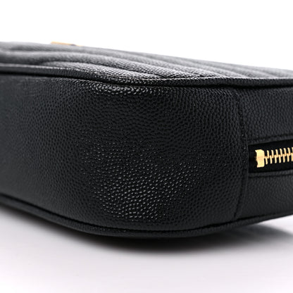 Saint Laurent Grain De Poudre Matelasse Monogram Mini Lou Camera Bag Black 8 of 8