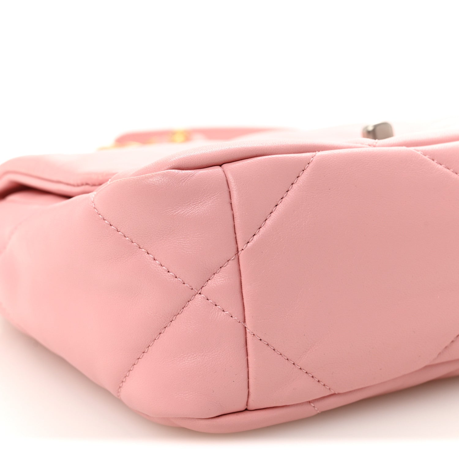 Chanel Lambskin Quilted Medium Chanel 19 Flap Pink 9 of 10