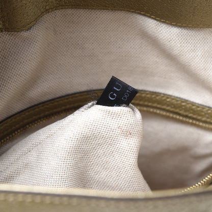 Gucci Monogram Medium Bree Foldover Tote Golden Beige 9 of 10