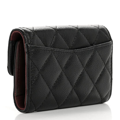 Chanel Caviar Quilted Classic 4 Key Holder Wallet Black 3 of 9
