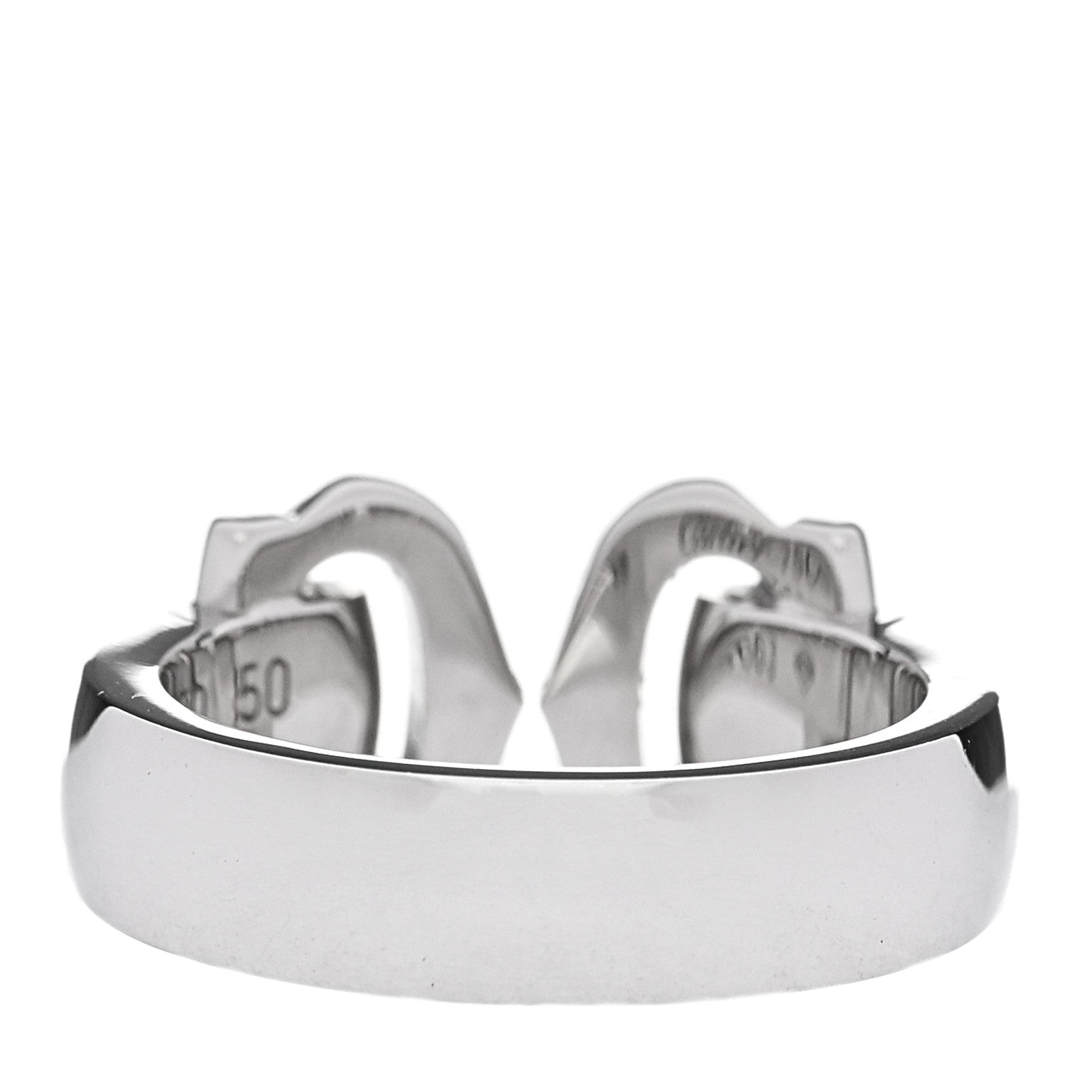Cartier 18K White Gold Diamond C De Cartier Ring 50 5.5 3 of 4