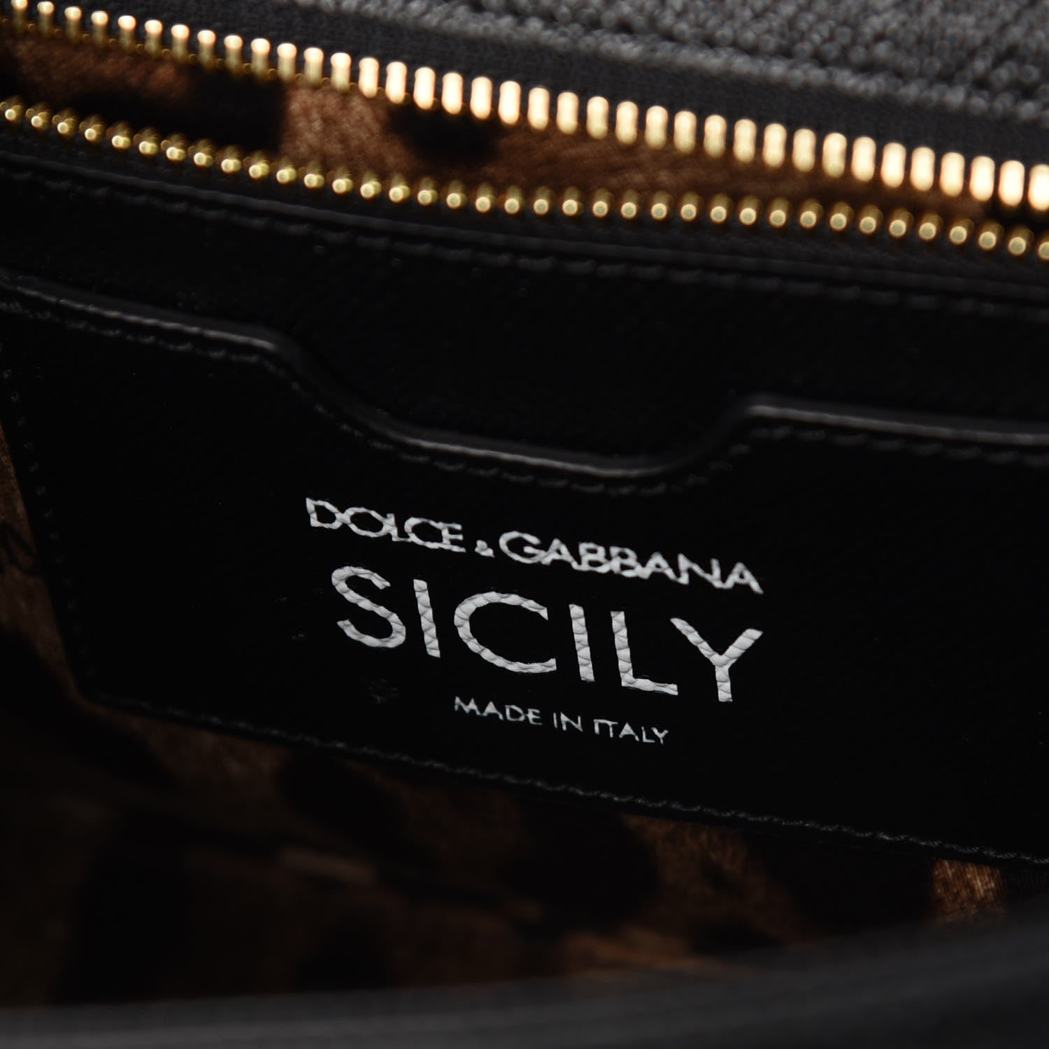 Dolce & Gabbana Dauphine Printed Medium Miss Sicily Satchel Black 7 of 8