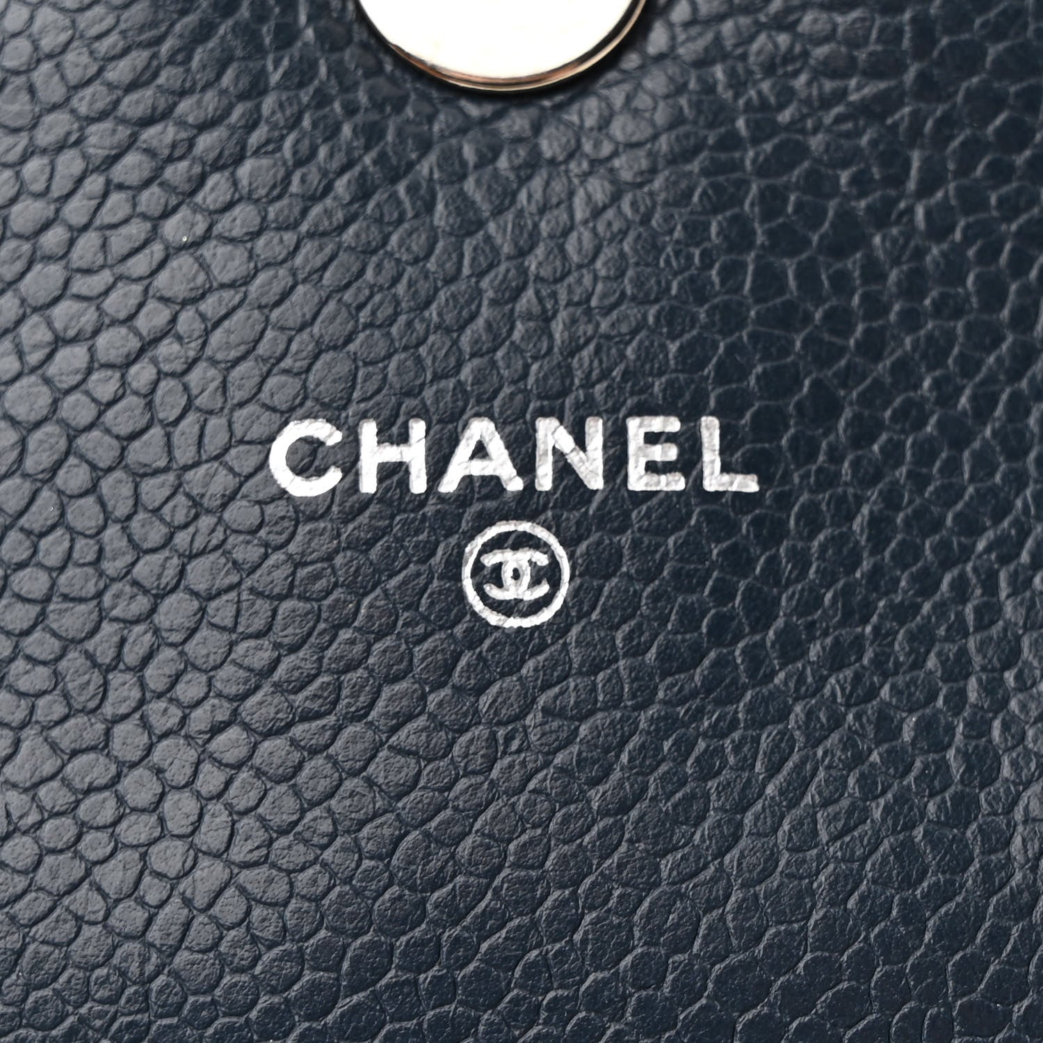 Chanel Caviar Half Moon Wallet On Chain WOC Dark Blue 6 of 11