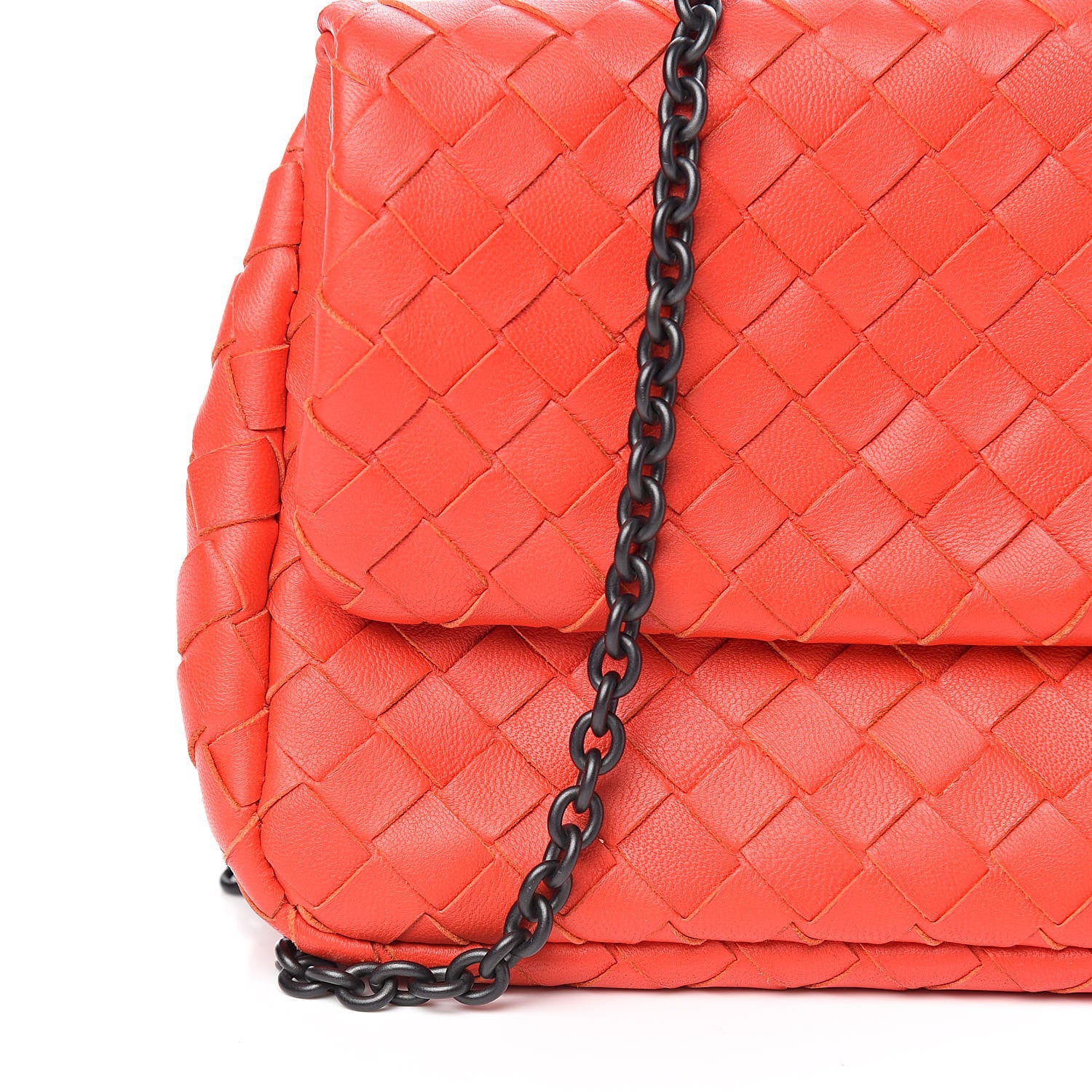 Bottega Veneta Nappa Intrecciato Chain Crossbody Red 11 of 11