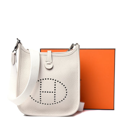 Hermes Taurillon Clemence Evelyne TPM Craie 10 of 10