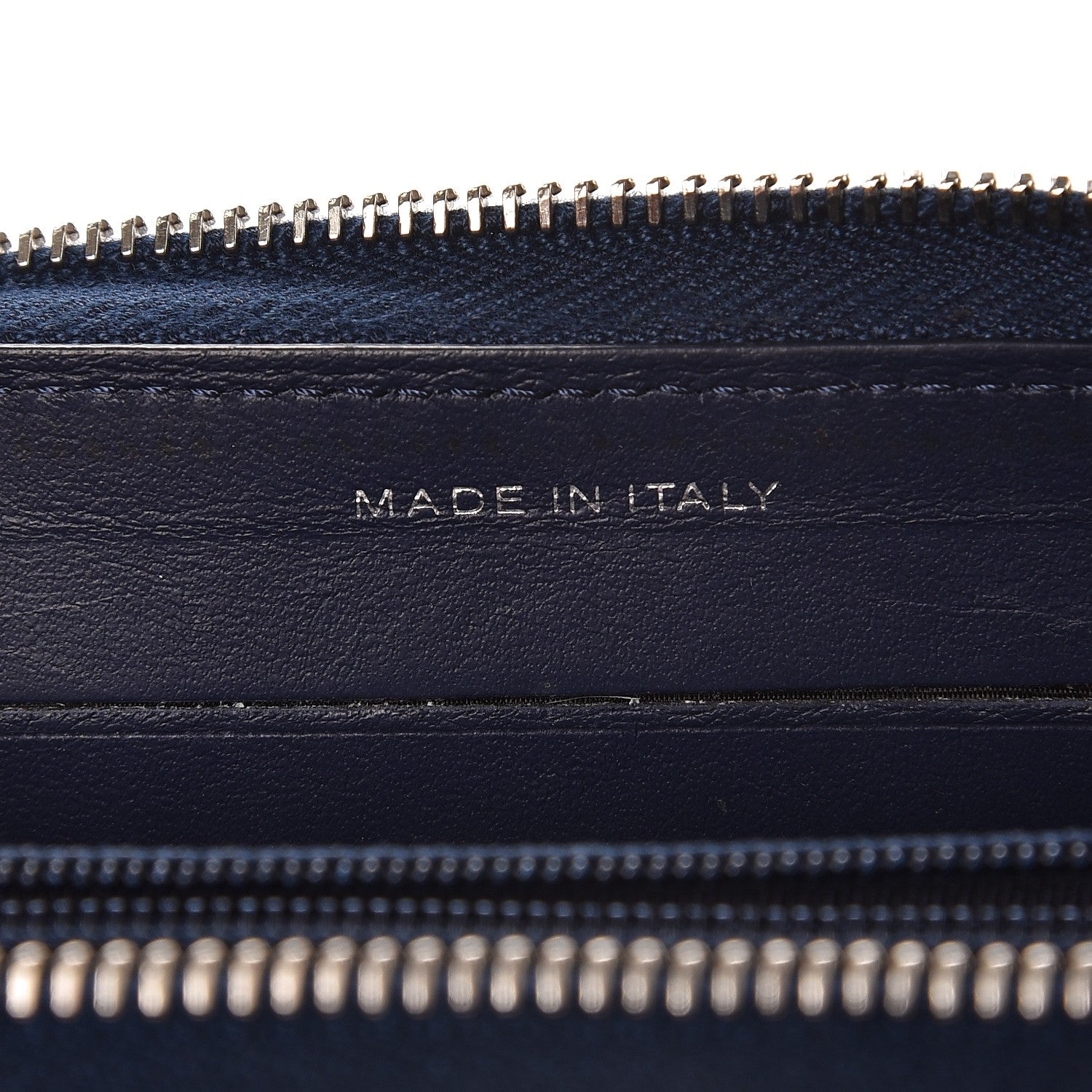 Chanel Caviar Quilted Medium Zip Around Wallet Navy 8 of 9