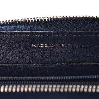 Chanel Caviar Quilted Medium Zip Around Wallet Navy 8 of 9