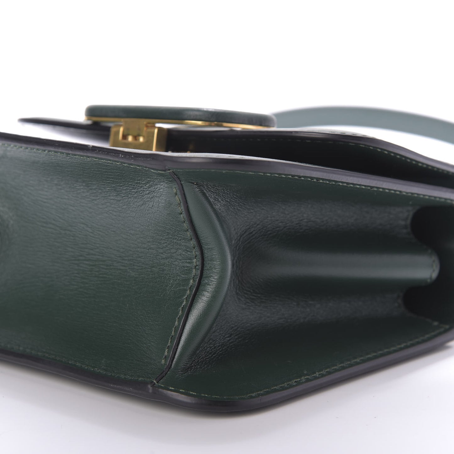 Smooth Calfskin Small VSling Shoulder Bag Green