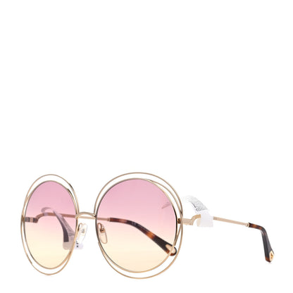 Chloe Oversized Round Carlina Oversized Round Sunglasses CE114SD Gold Pink 1 of 7