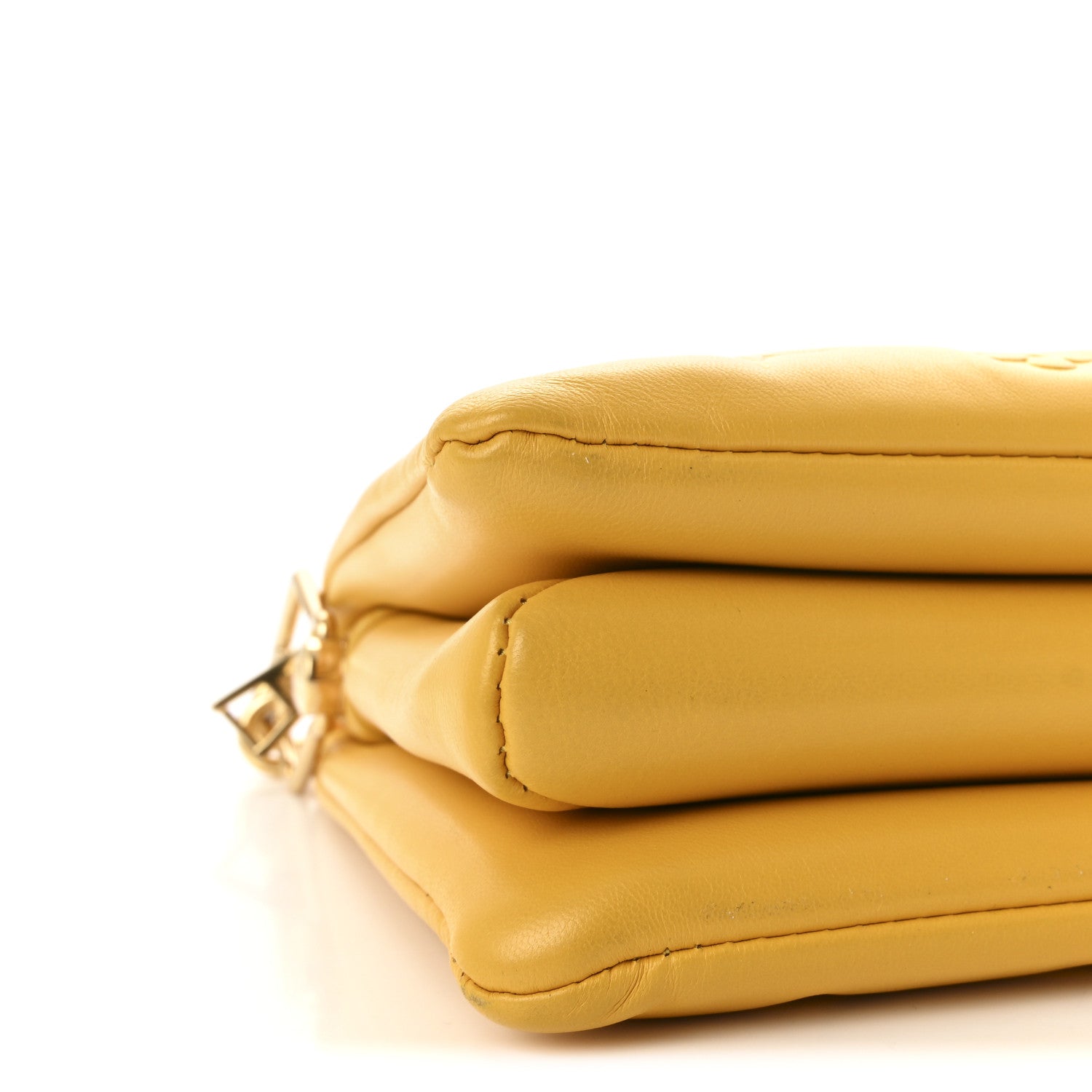 Louis Vuitton Lambskin Embossed Monogram Coussin PM Sunflower 8 of 9