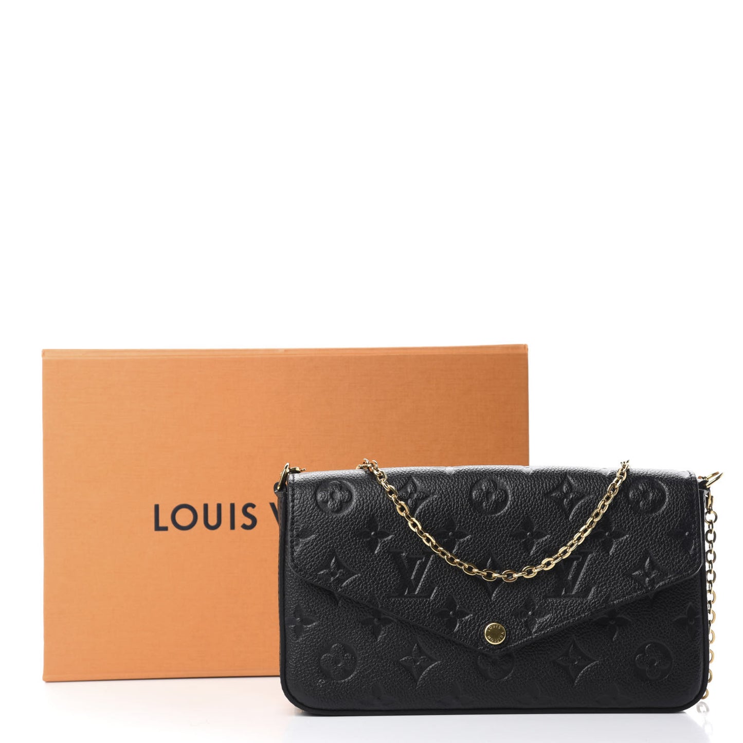 Empreinte Pochette Felicie Chain Wallet Black