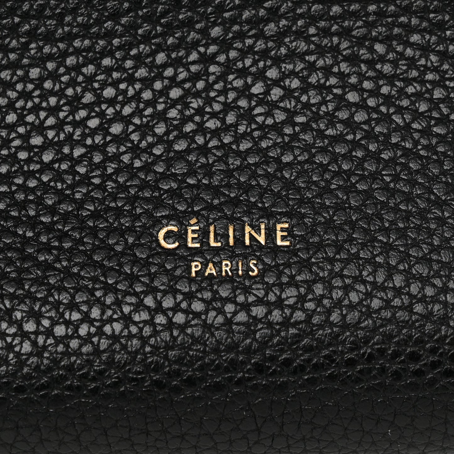 Soft Grained Calfskin Small Sangle Bucket Bag Black