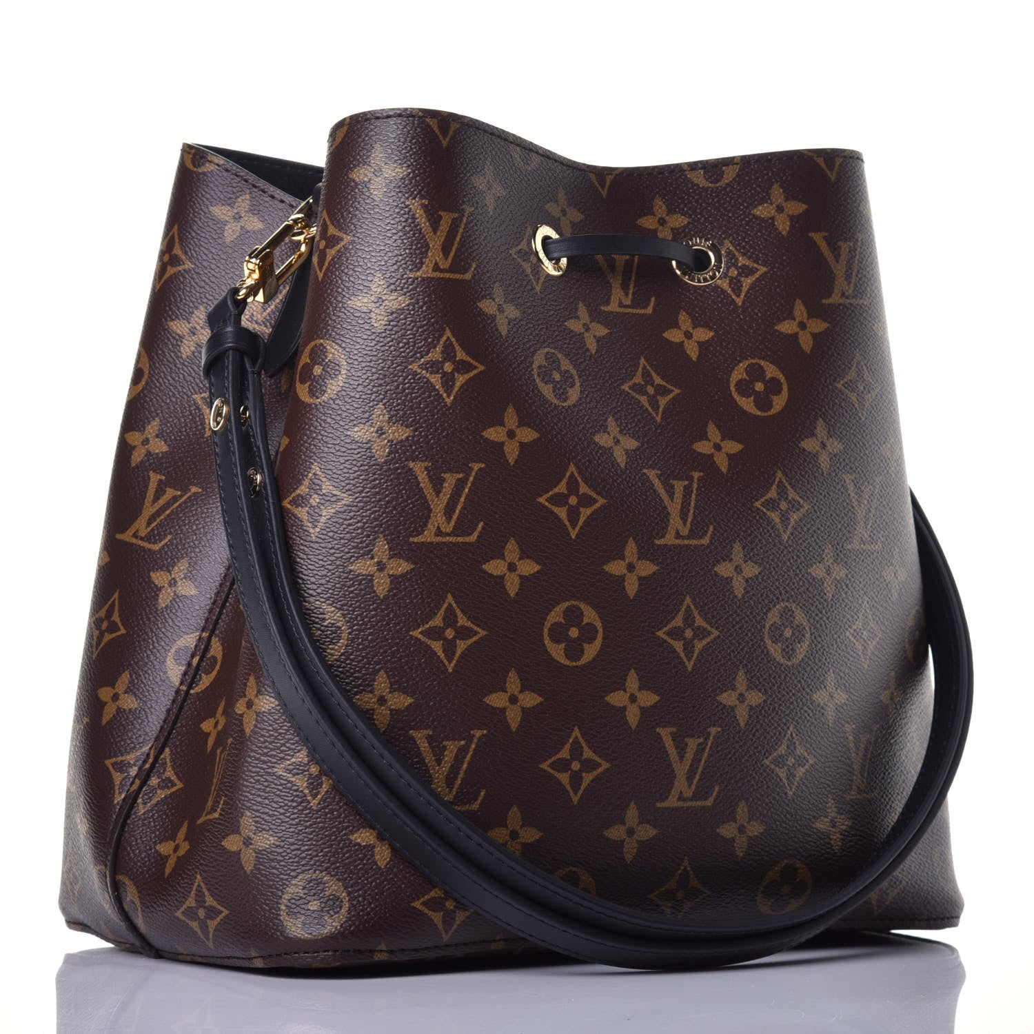 Louis Vuitton Monogram Neonoe MM Black 3 of 8