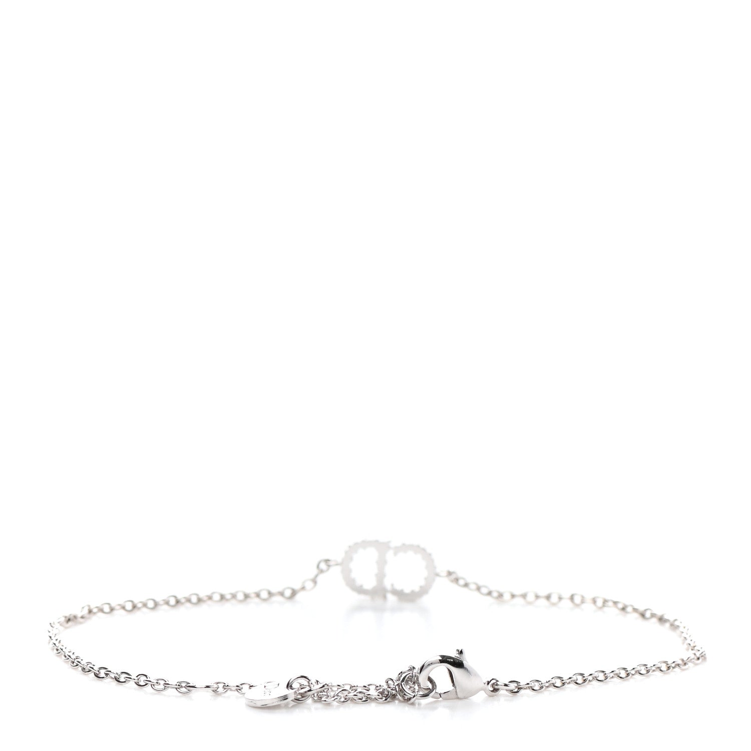 Christian Dior Crystal CD Bracelet Silver 3 of 5