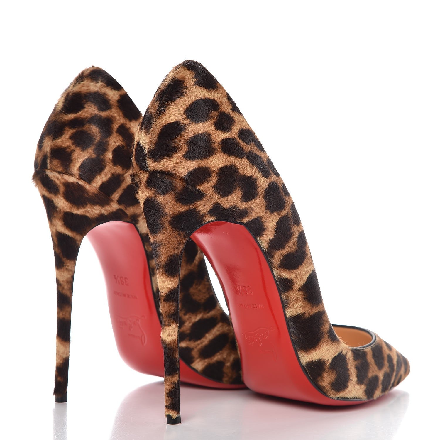 Christian Louboutin Pony Hair So Kate 120 Pumps 38.5 Leopard Black 4 of 9