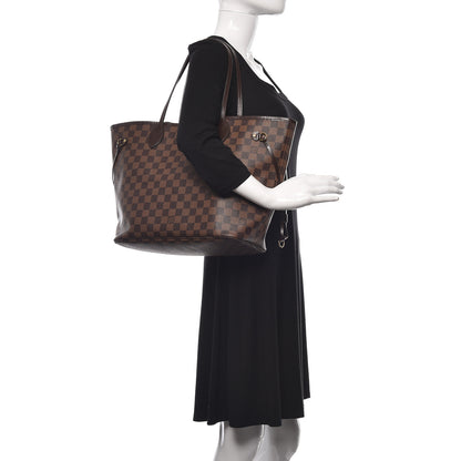 Louis Vuitton Damier Ebene Neo Neverfull MM Rose Ballerine 2 of 15