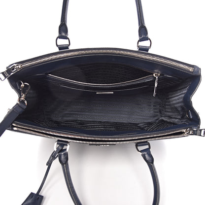 Prada Saffiano Medium Galleria Double Zip Tote Baltico 6 of 14