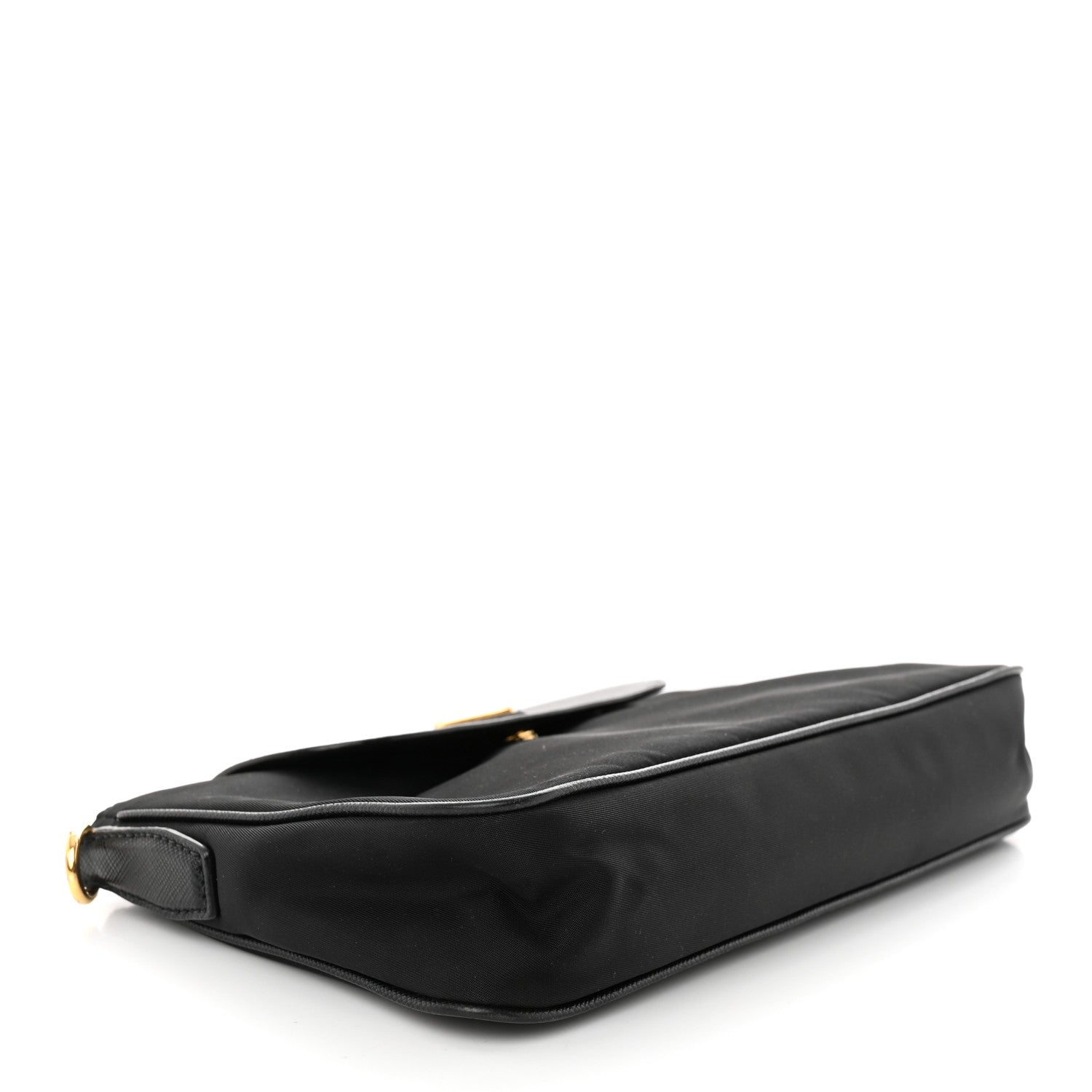Prada Tessuto Nylon Saffiano Crossbody Bag Black 4 of 10