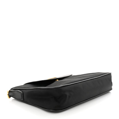 Prada Tessuto Nylon Saffiano Crossbody Bag Black 4 of 10
