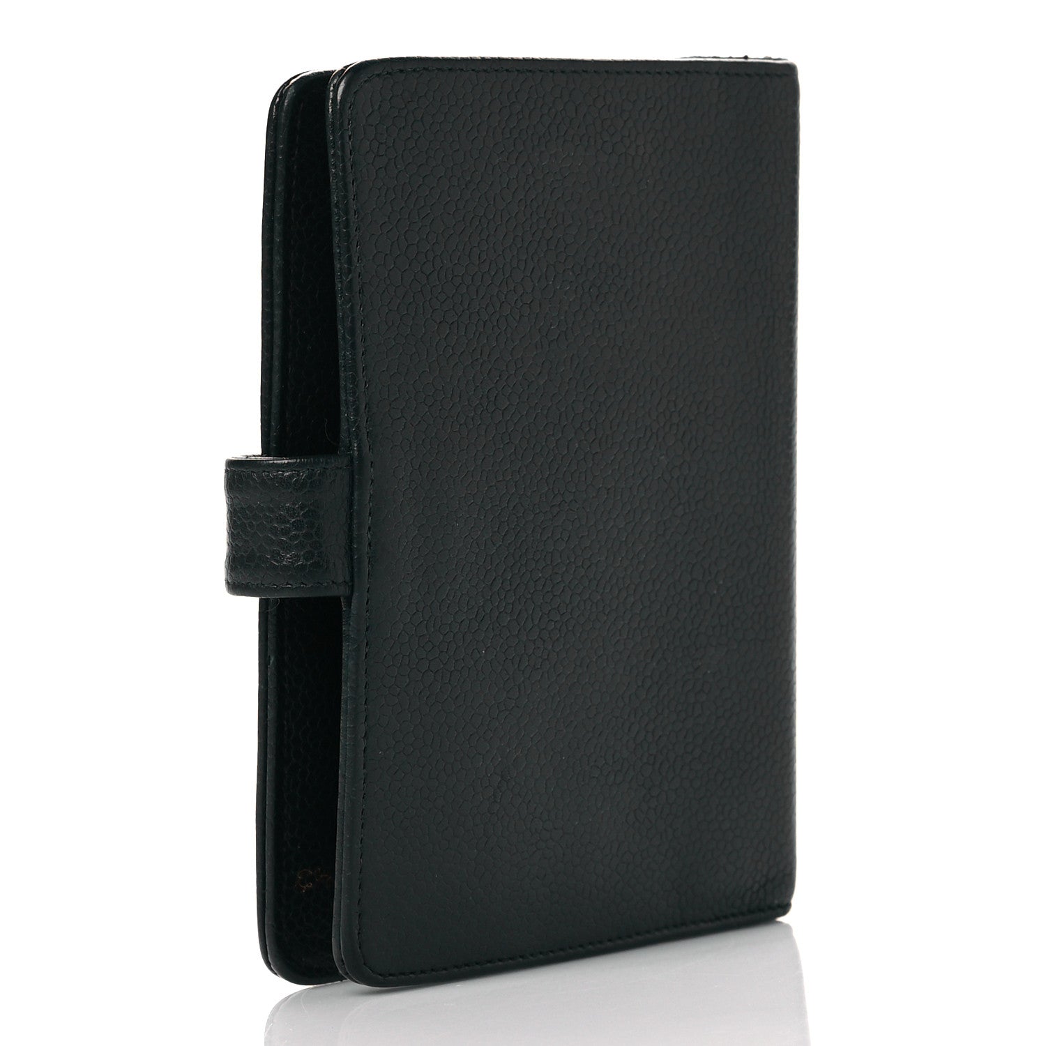 Chanel Caviar CC Small Ring Agenda Planner Dark Green 3 of 12