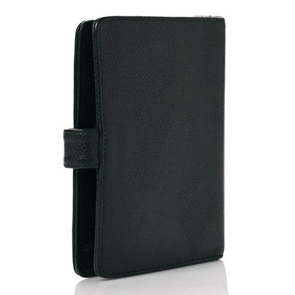 Chanel Caviar CC Small Ring Agenda Planner Dark Green 3 of 12