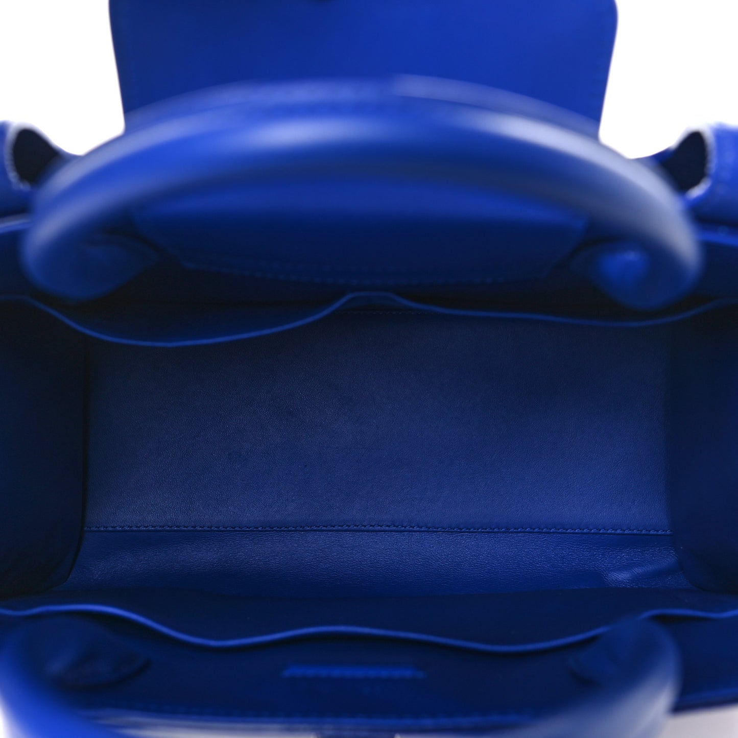 Grained Calfskin Medium Diorever Flap Blue