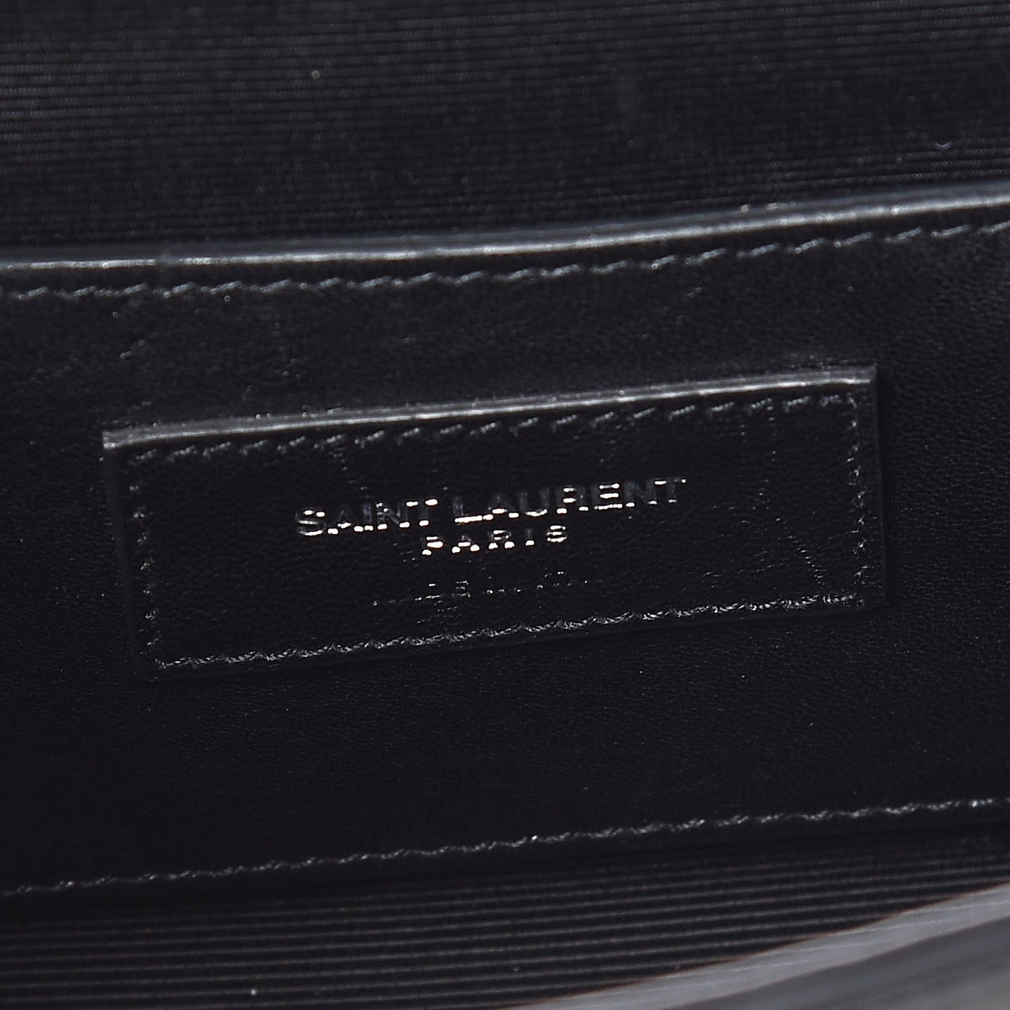 Calfskin Fringe Small Monogram Satchel Black