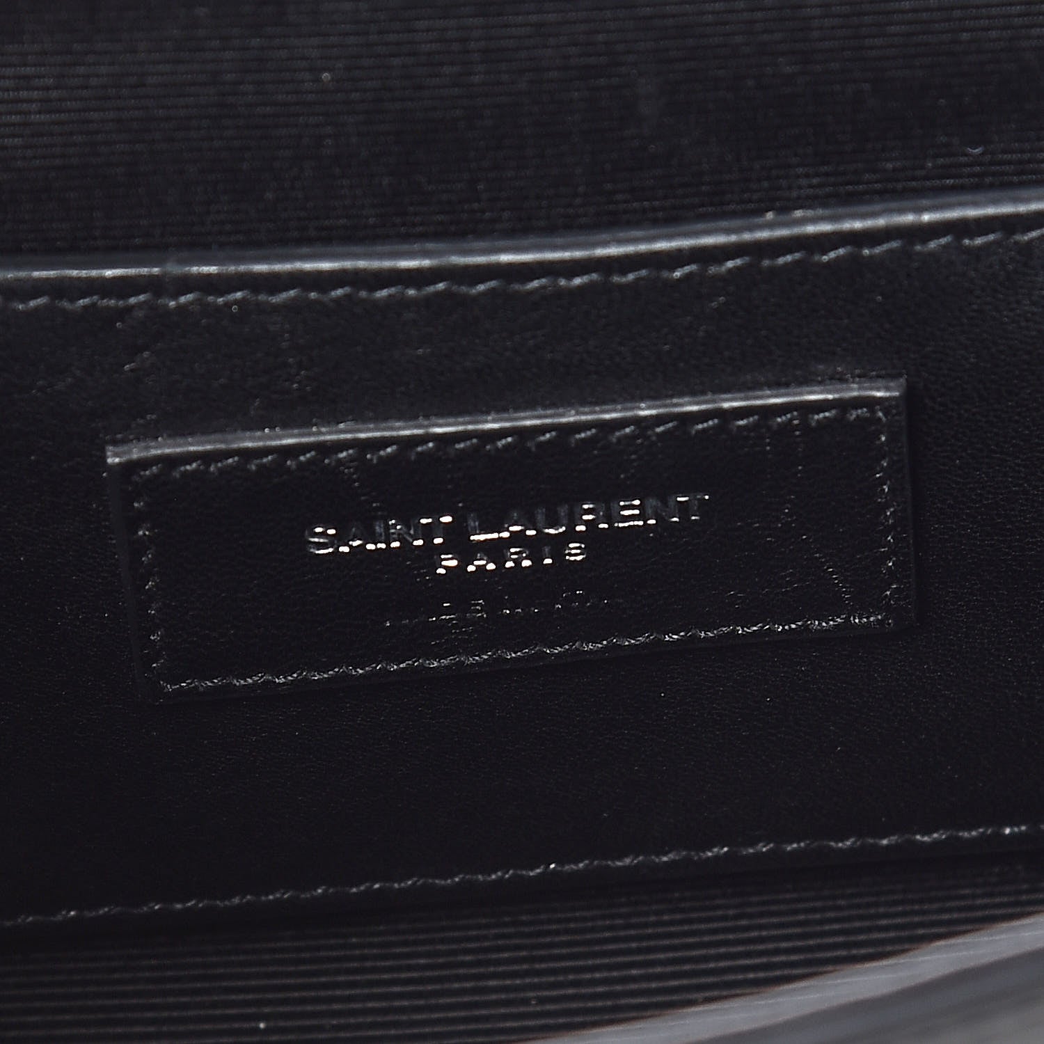 Saint Laurent Calfskin Fringe Small Monogram Satchel Black 6 of 12