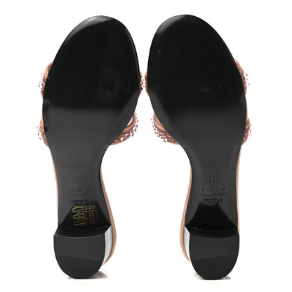 Hermes Suede Goatskin Crystal Oasis Sandals 36.5 Rose Nude 5 of 10