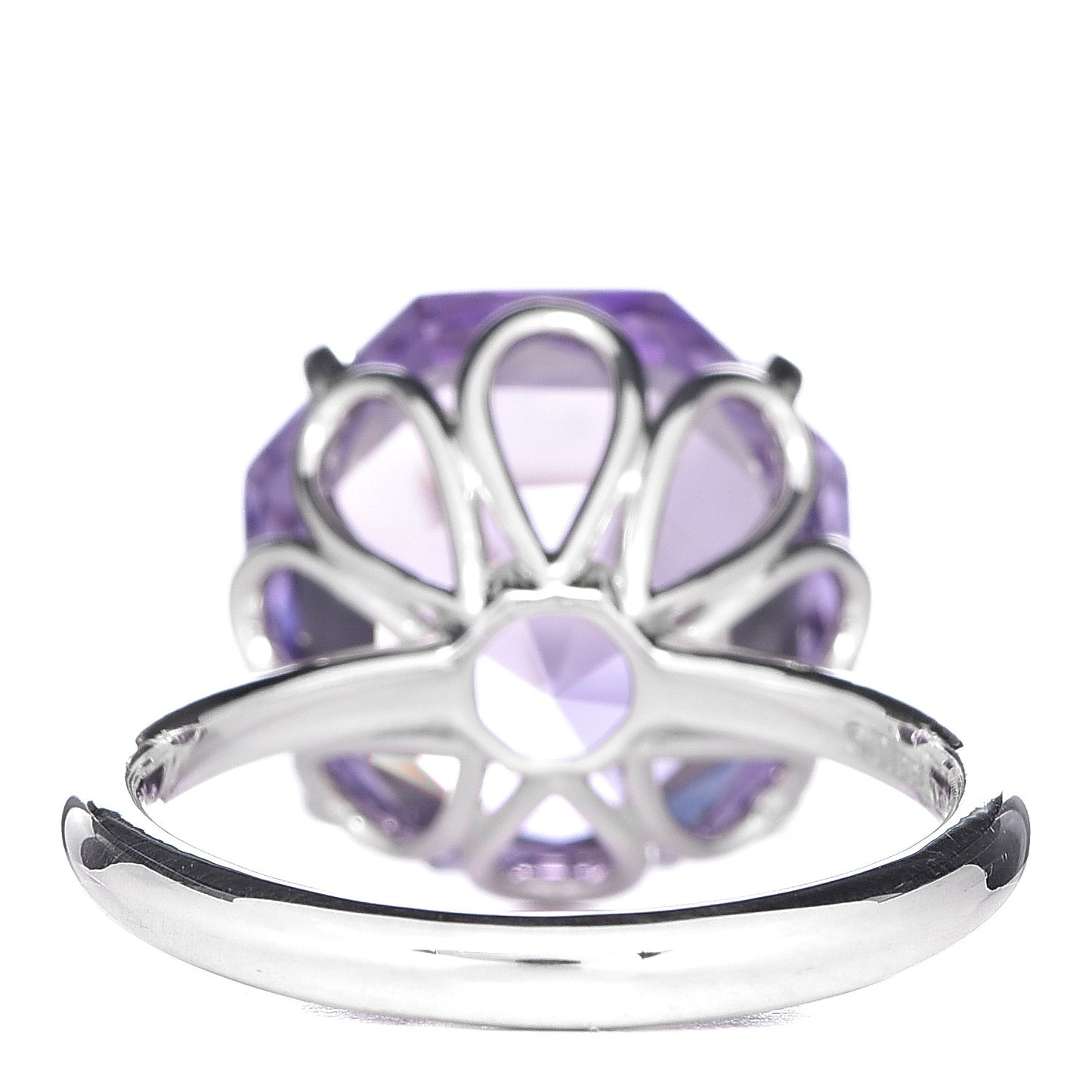 Sterling Silver Amethyst Round Sparklers Cocktail Ring 52 6