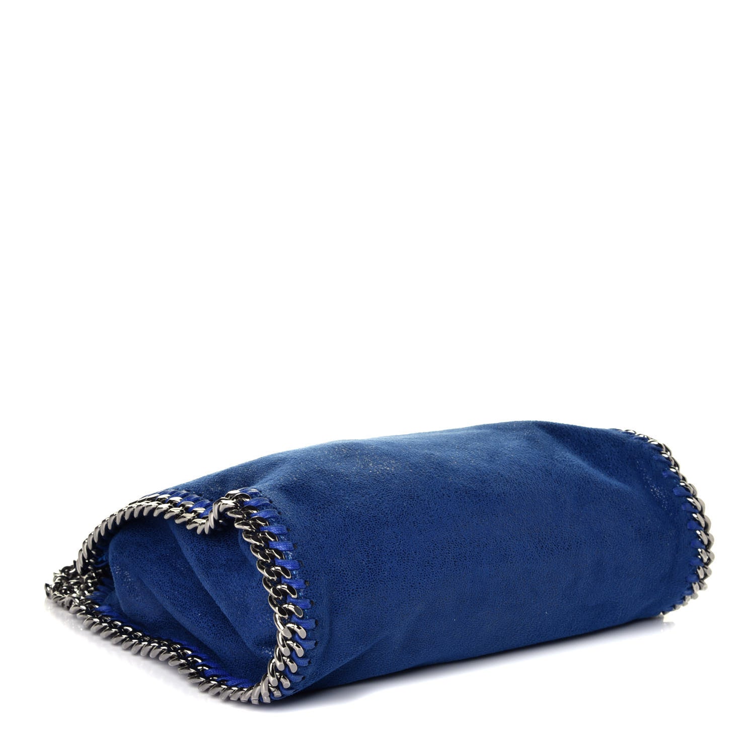 Stella McCartney Shaggy Deer Mini Falabella Fold Over Tote Blue 5 of 9