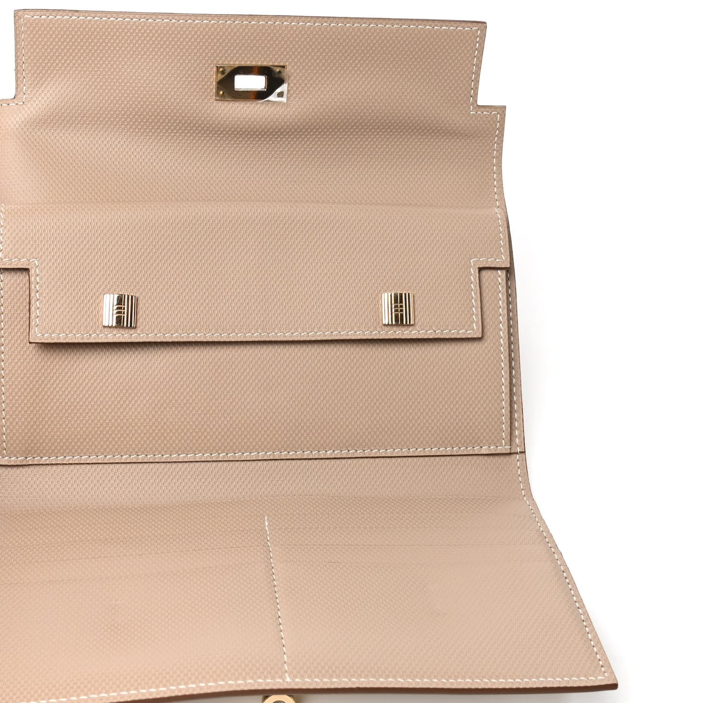 Grain d'H Kelly Longue Wallet Argile