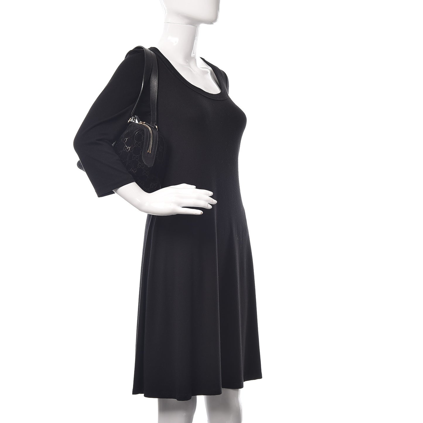 Guccissima Suede Charmy Boston Black