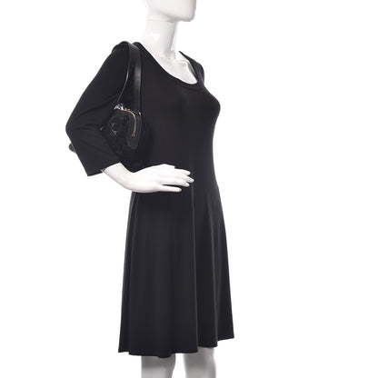 Gucci Guccissima Suede Charmy Boston Black 2 of 10