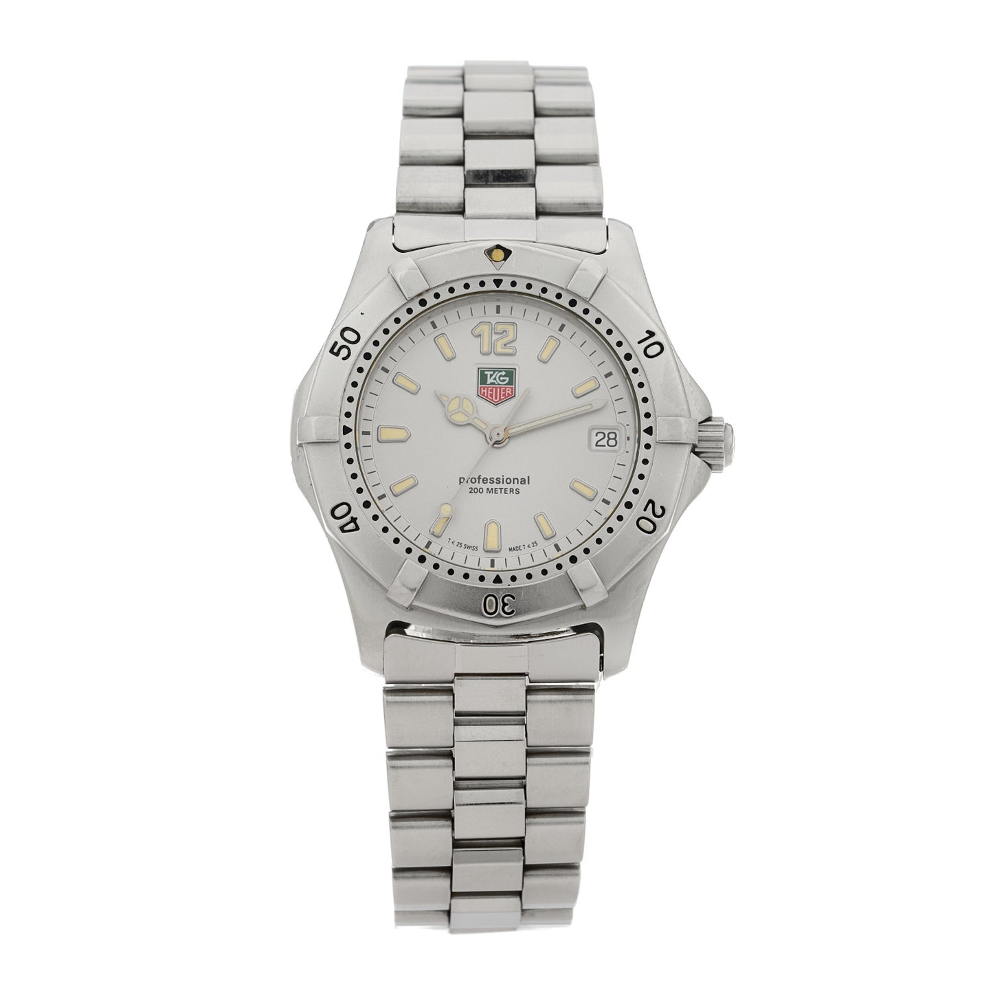 Stainless Steel 38mm Professional Quartz Watch Silver WK1112