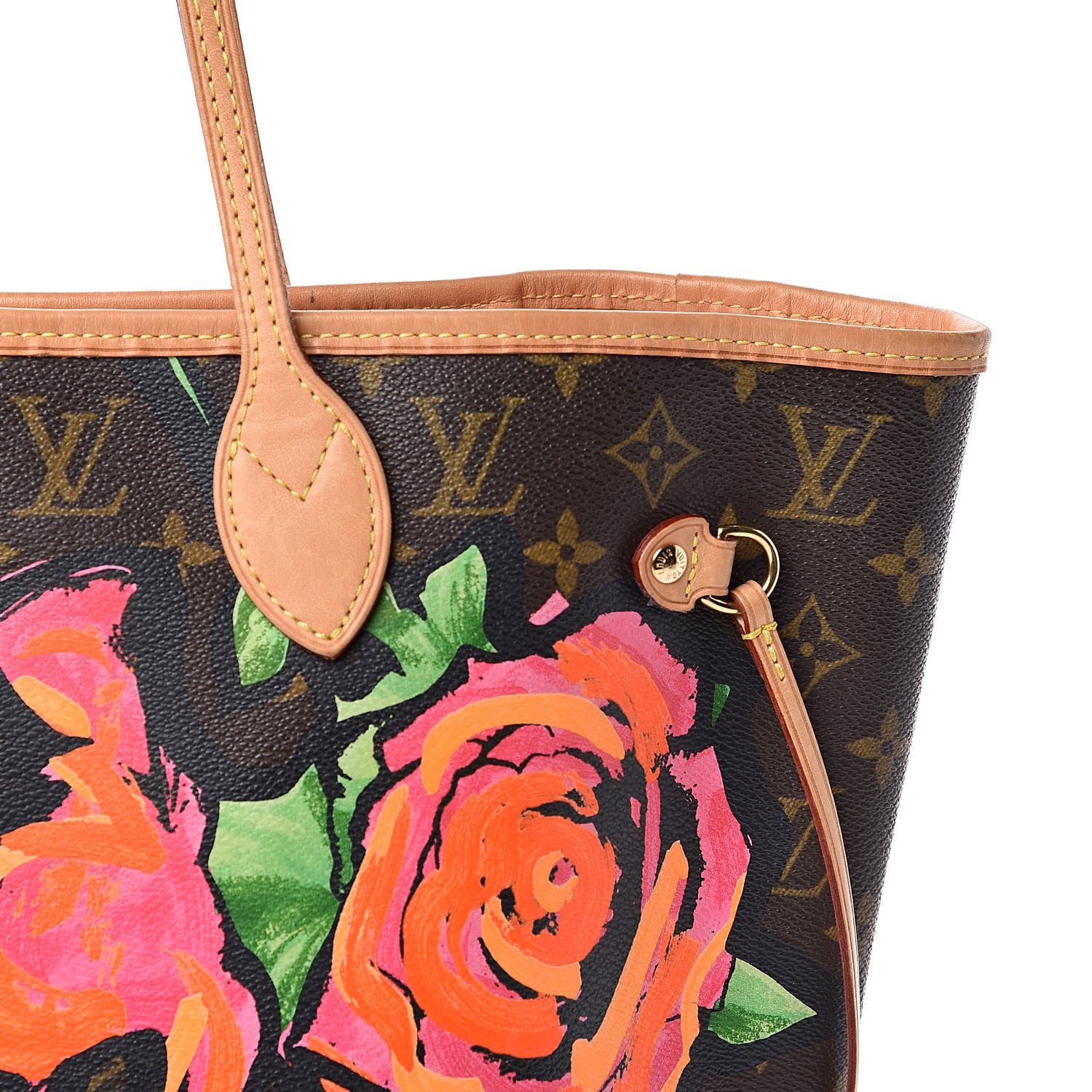 Louis Vuitton Monogram Roses Neverfull MM 12 of 12