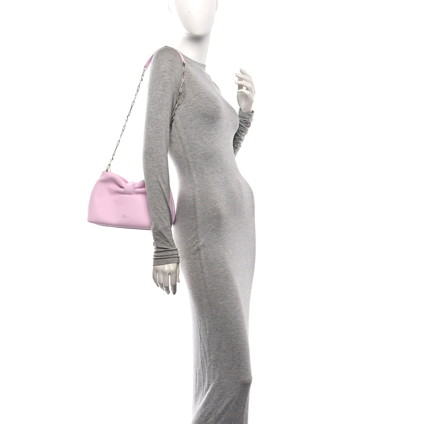 Lambskin Small Bow Bag Rose Songe