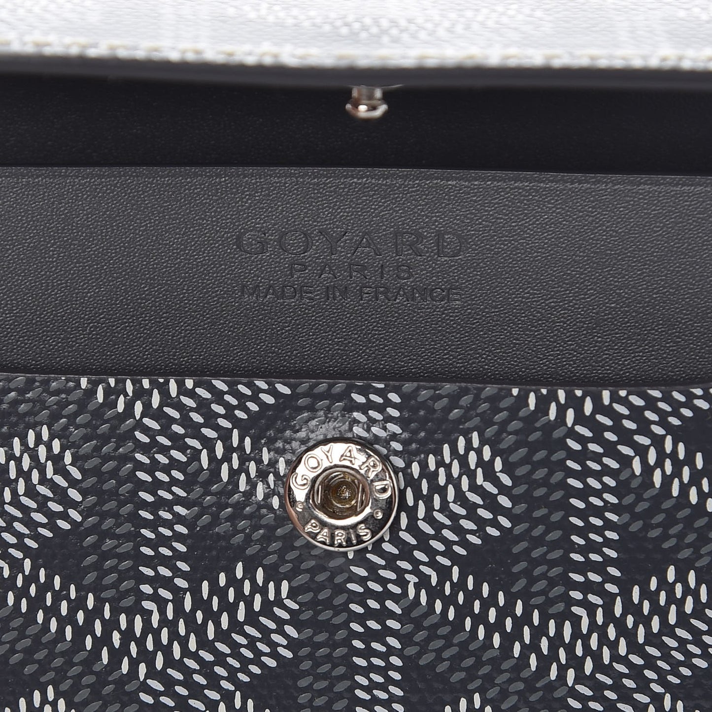 Goyardine Coin Purse Wallet Grey
