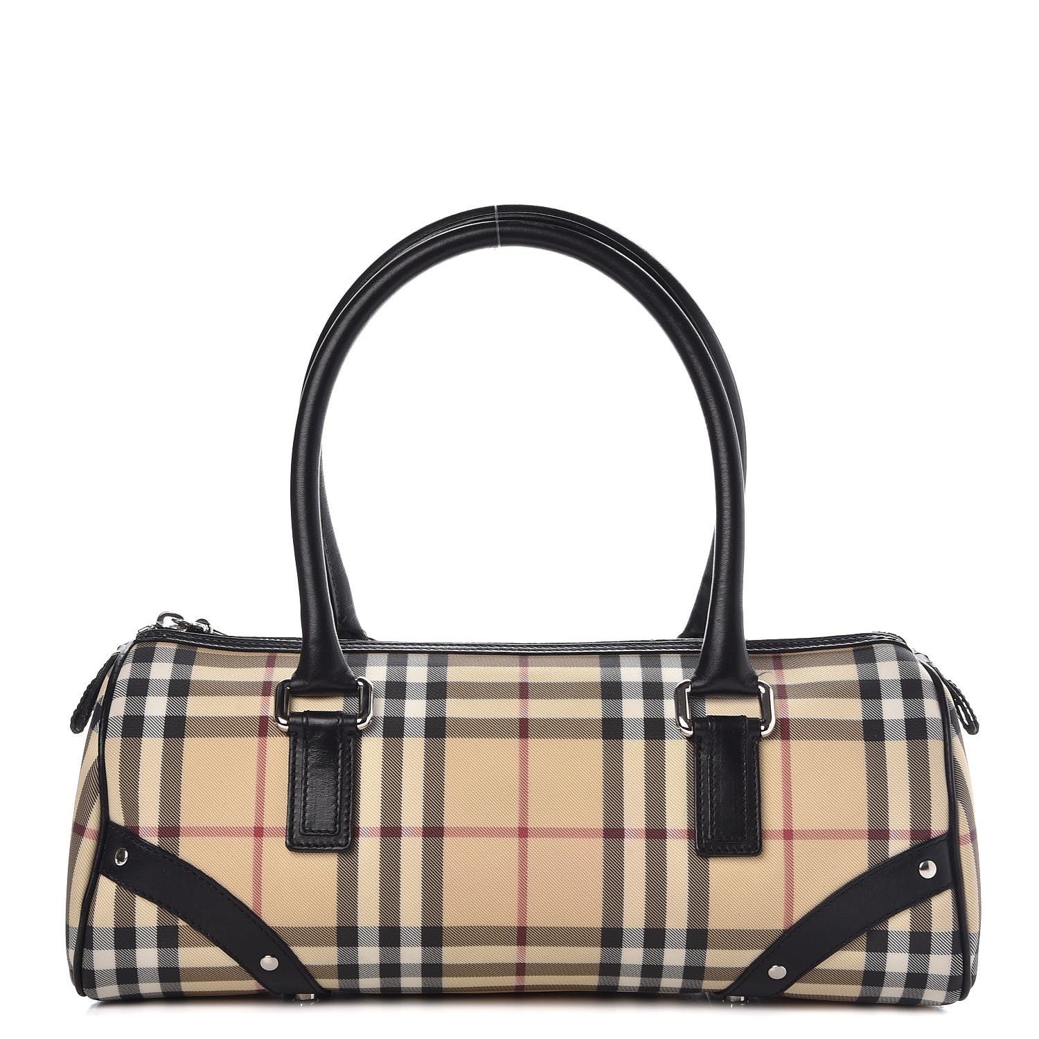 Burberry House Check Studded Satchel Black 1 of 13
