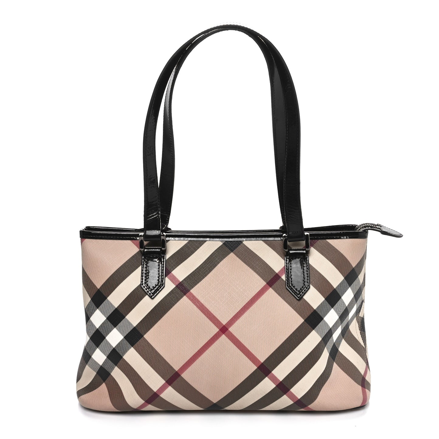 Supernova Check Small Nickie Tote Black