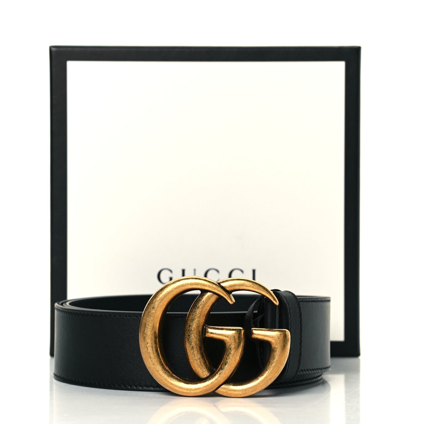 Calfskin Double G 40mm Belt 80 32 Black