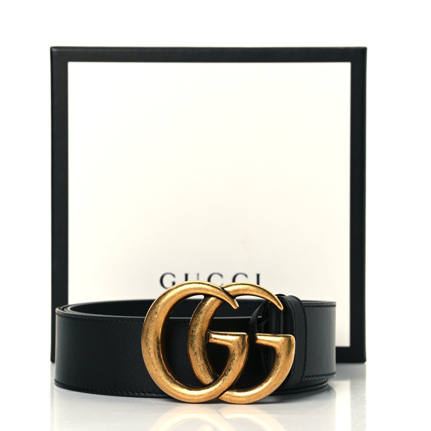 Gucci Calfskin Double G 40mm Belt 80 32 Black 5 of 5