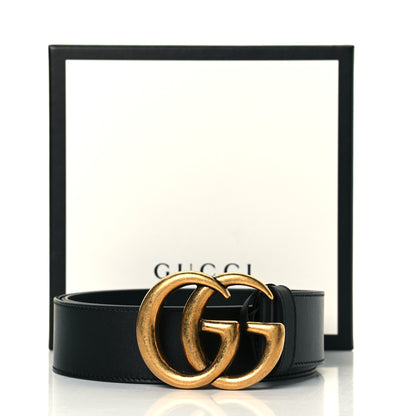 Gucci Calfskin Double G 40mm Belt 80 32 Black 5 of 5