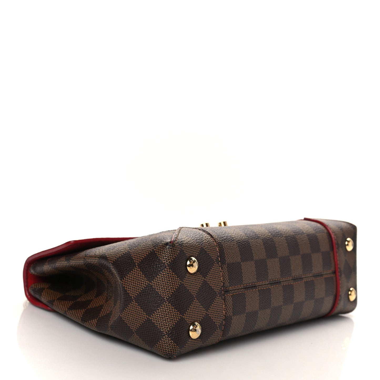 Damier Ebene Caissa Clutch Cherry