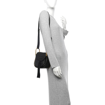Chloe Calfskin Braided Mini Hudson Shoulder Bag Black 2 of 9