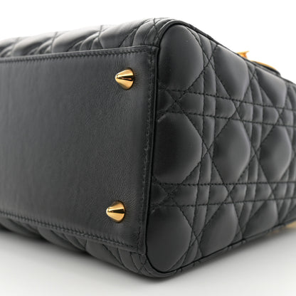 Christian Dior Lambskin Cannage Medium Lady Dior Black 10 of 10