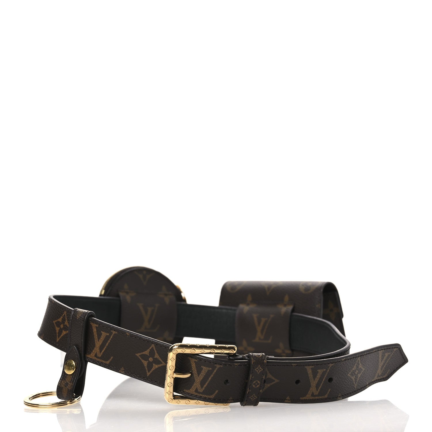 Louis Vuitton Monogram 30mm Daily Multi Pocket Belt 80 32 2 of 8