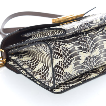 Givenchy Elaphe Goatskin Small GV3 Shoulder Bag Brown Natural 5 of 8